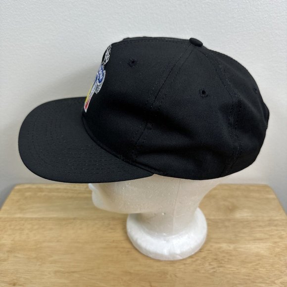 VTG Airborne Embroidered Black P Cap Snapback Hat Military Made in USA - Picture 3 of 10